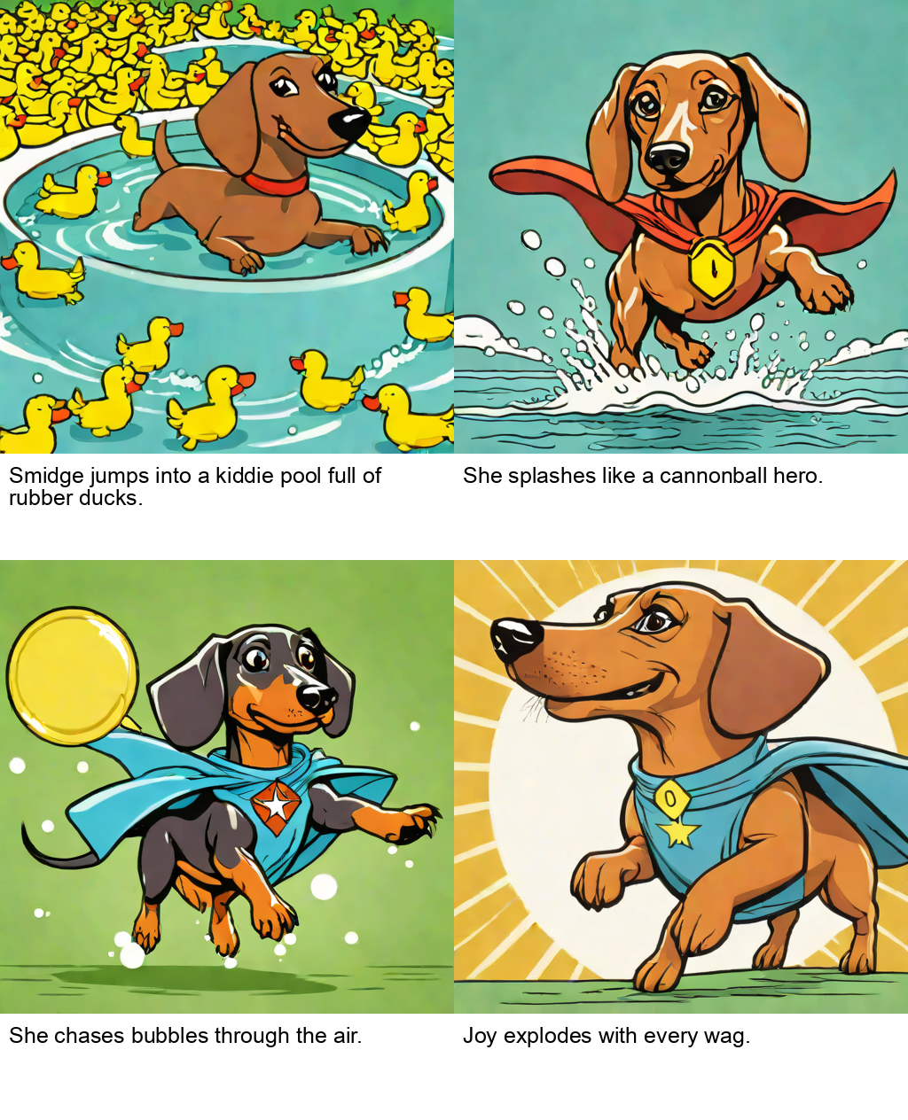 Super Smidge Comic Strip